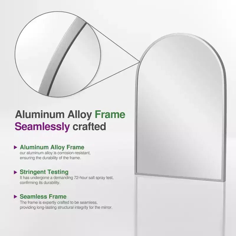 Modern Arch Wall Mirrors for Bathroom Vanity Mirror(Set of 2)