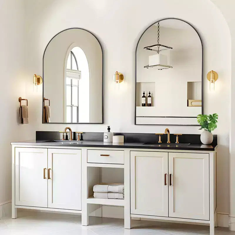 Modern Arch Wall Mirrors for Bathroom Vanity Mirror(Set of 2)