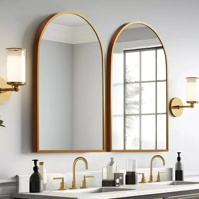 Modern Arch Wall Mirrors for Bathroom Vanity Mirror(Set of 2)