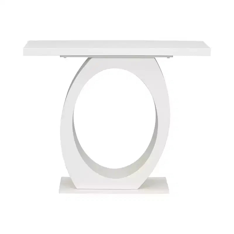 Christopher Knight Home Irma Modern Acacia Wood Egg-Shaped Base Console Table