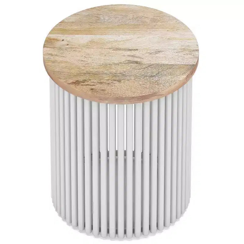 WyndenHall 18 Karl Metal and Wood Accent Table