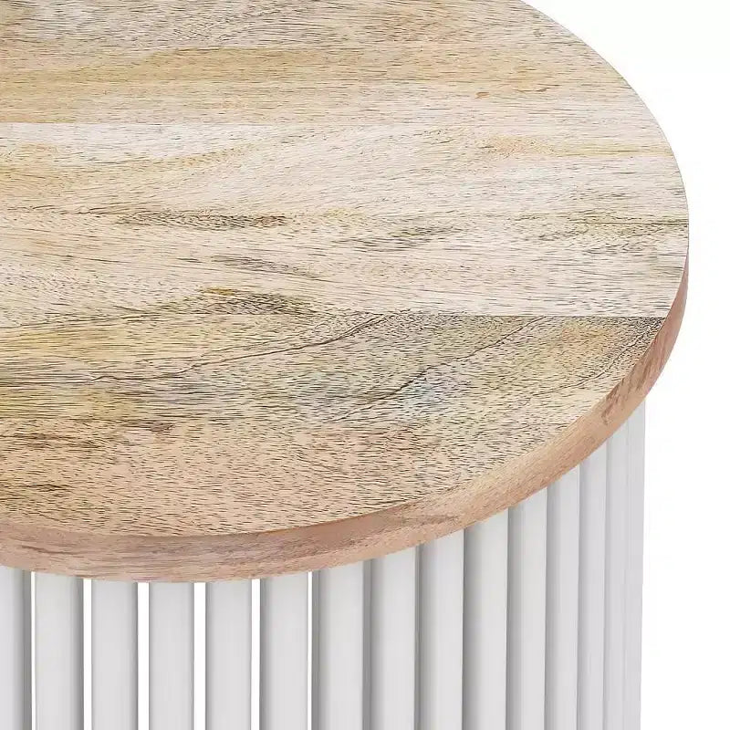 WyndenHall 18 Karl Metal and Wood Accent Table
