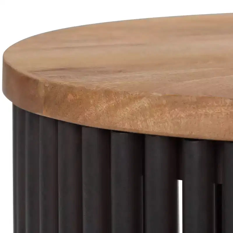 WyndenHall 18 Karl Metal and Wood Accent Table