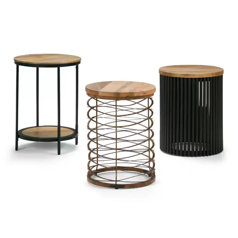 WyndenHall 18 Karl Metal and Wood Accent Table