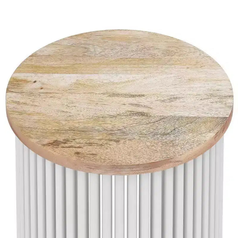 WyndenHall 18 Karl Metal and Wood Accent Table