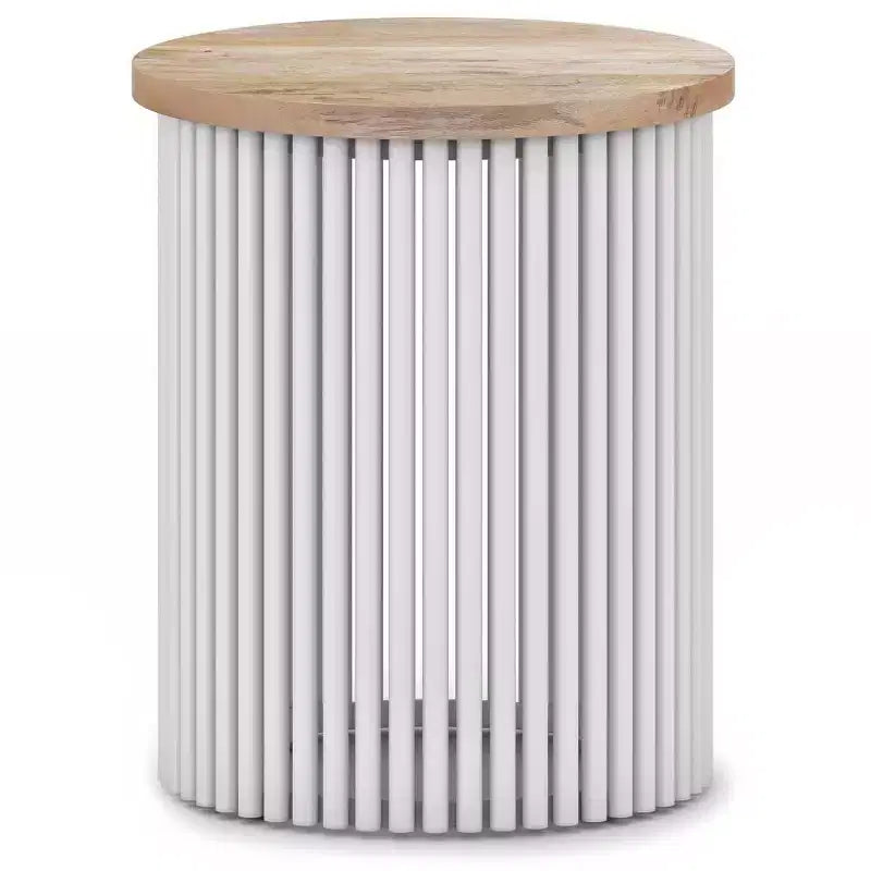 WyndenHall 18 Karl Metal and Wood Accent Table