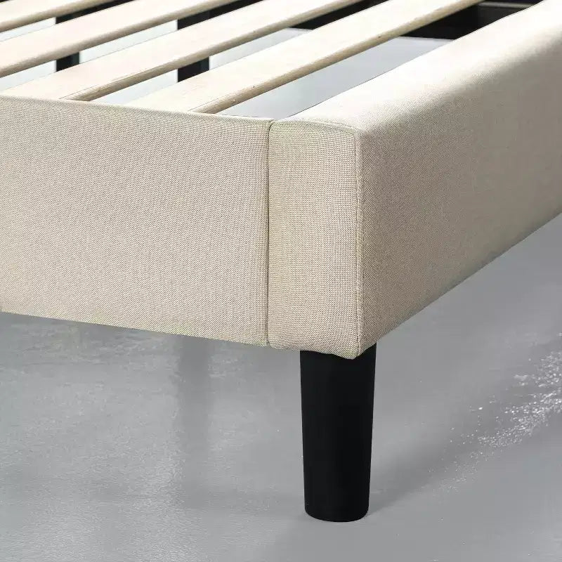 Upholstered Platform Bed Frame No Box Spring