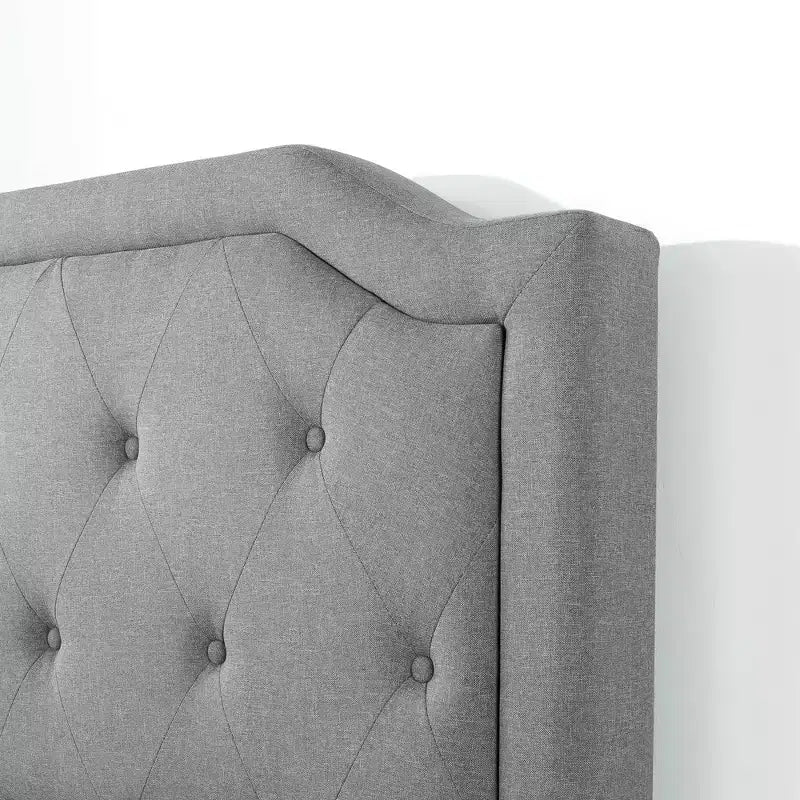 Upholstered Platform Bed Frame No Box Spring
