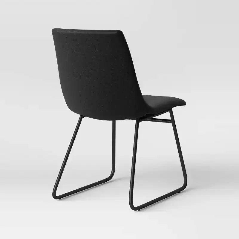 2pk Bowden Faux Leather Dining Chairs