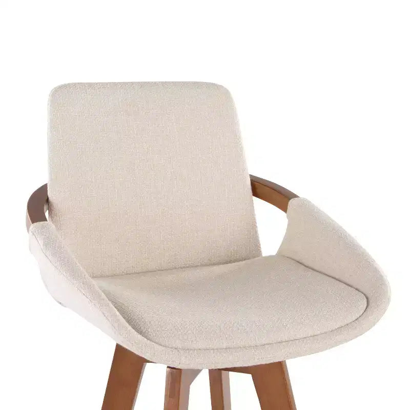 Cosmo Barstool Walnut Noise Fabric