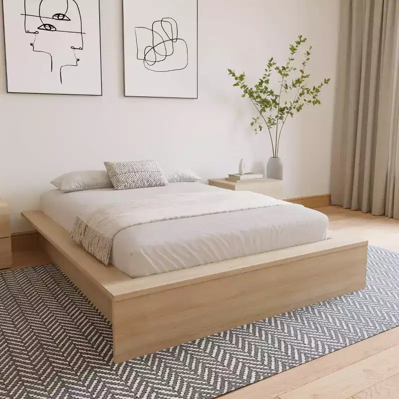 Nexera Queen James Platform Bed