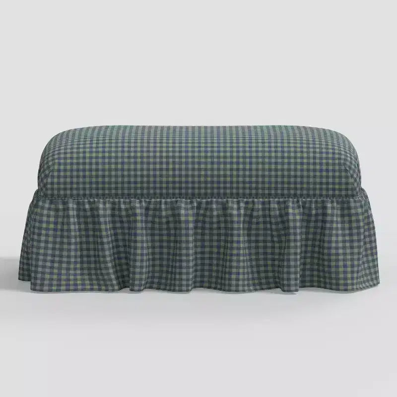 Ruffle Skirt Bench designed with Studio McGee