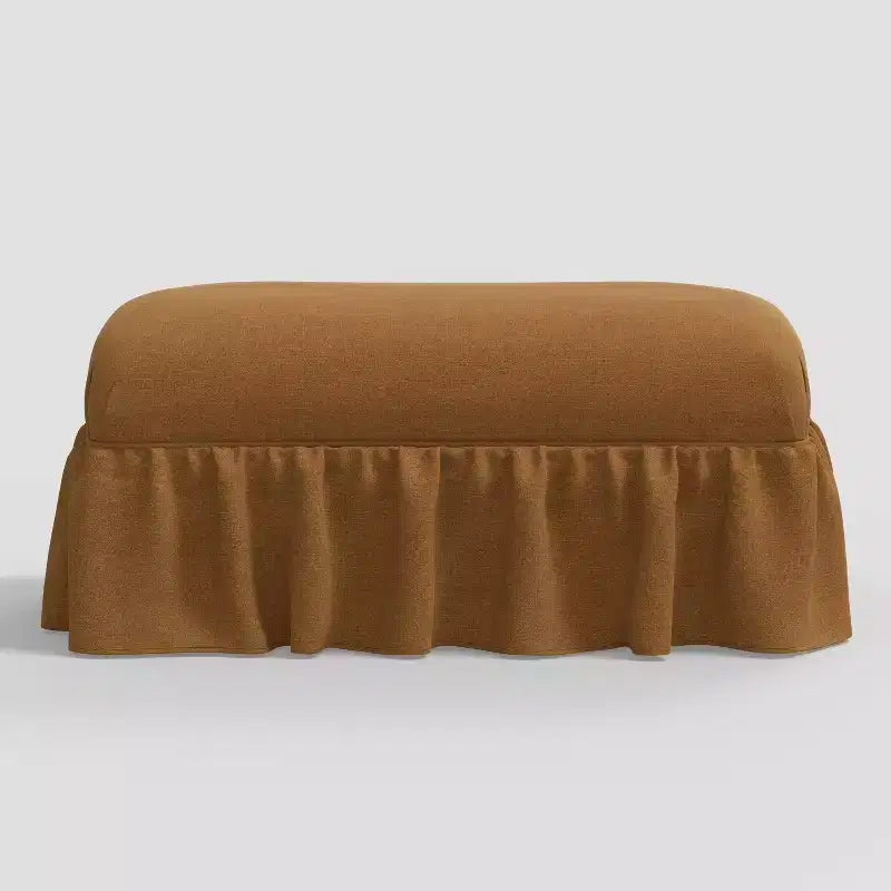 Ruffle Skirt Bench designed with Studio McGee