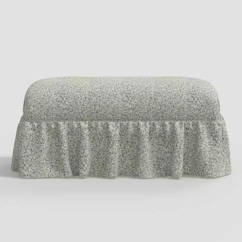 Ruffle Skirt Bench designed with Studio McGee