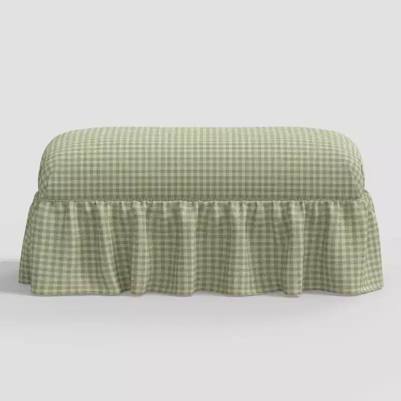 Ruffle Skirt Bench designed with Studio McGee