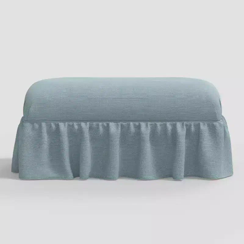 Ruffle Skirt Bench designed with Studio McGee