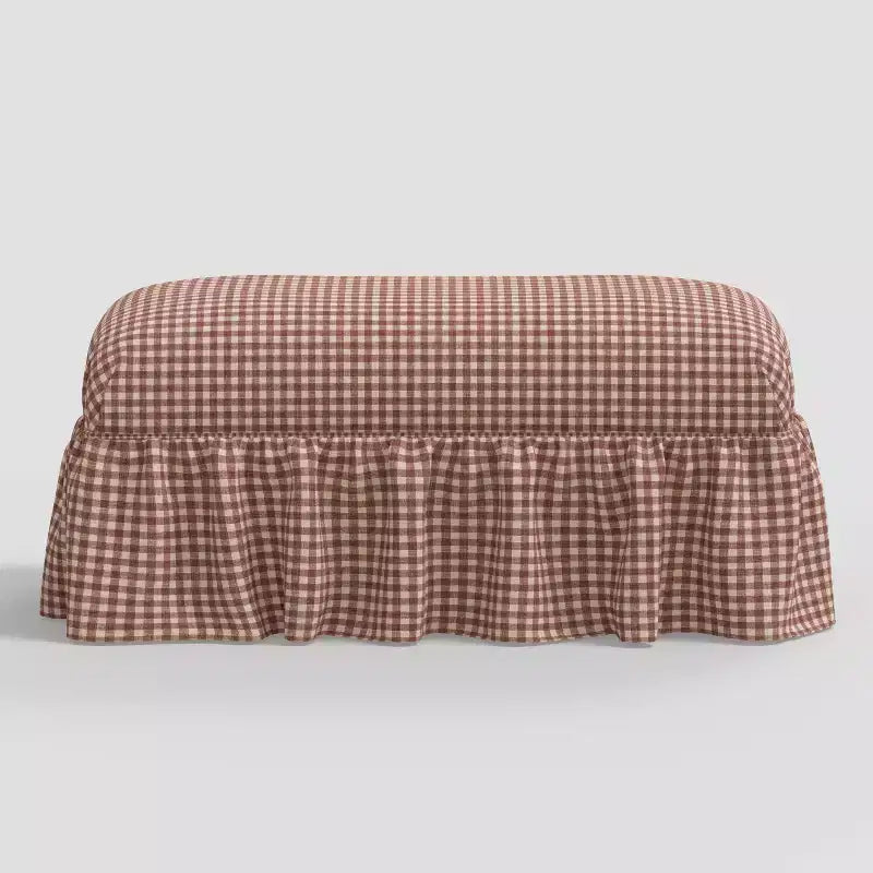 Ruffle Skirt Bench designed with Studio McGee