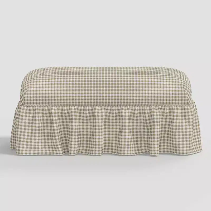 Ruffle Skirt Bench designed with Studio McGee