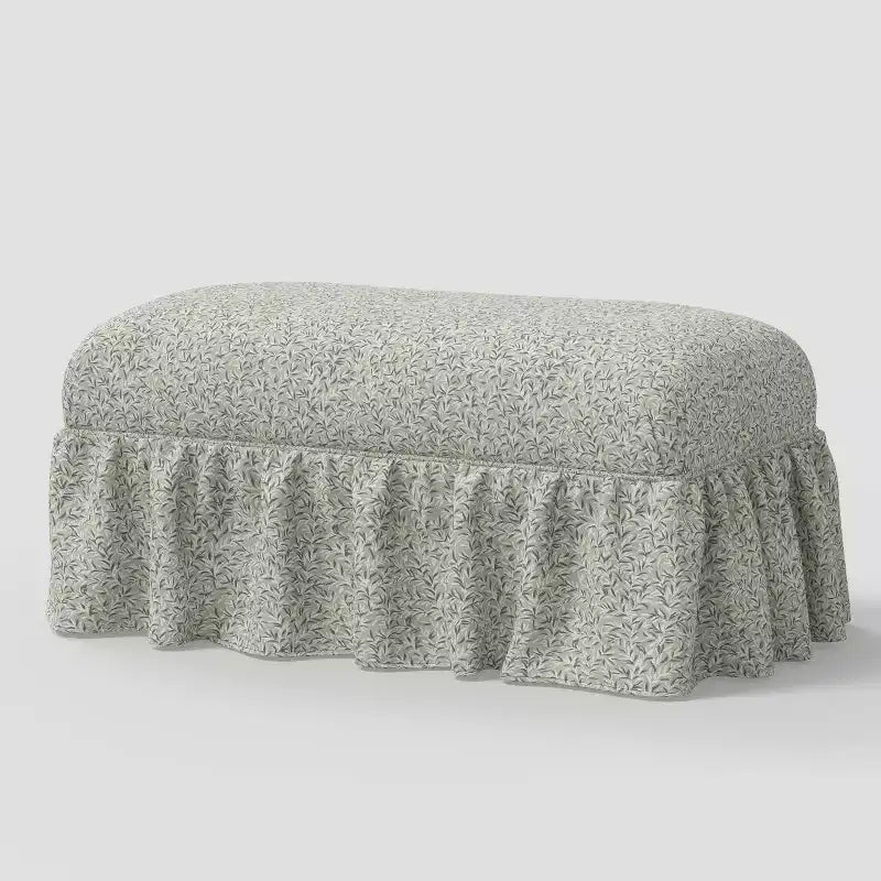 Ruffle Skirt Bench designed with Studio McGee