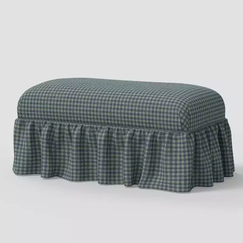 Ruffle Skirt Bench designed with Studio McGee