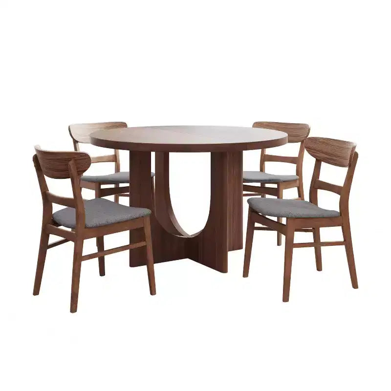 Christopher Knight Home Eliana 5pc Wood Upholstered Dining Set