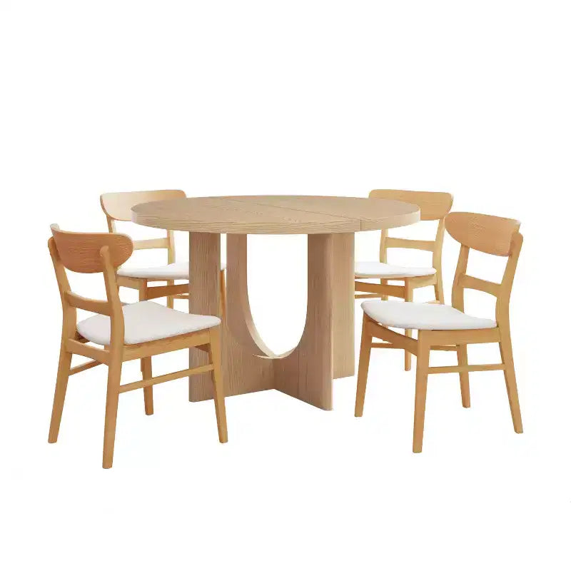 Christopher Knight Home Eliana 5pc Wood Upholstered Dining Set
