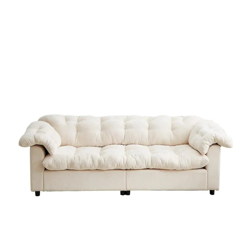 99.2  Divano profondo Chenille Comfort, Divano soffice effetto nuvola imbottito