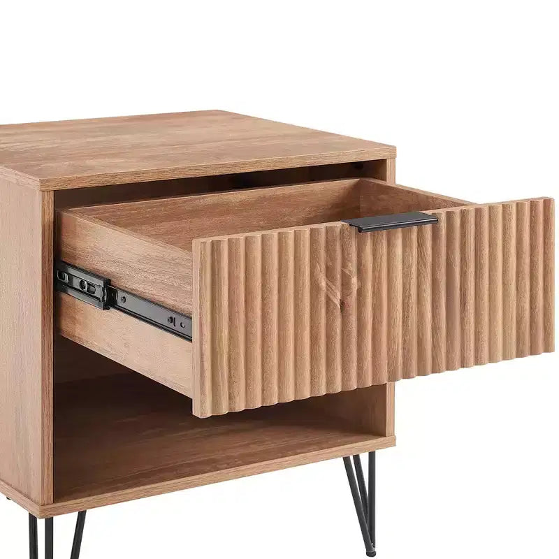 Manhattan Comfort Set of 2 Dumbo Nightstands with Drawer
