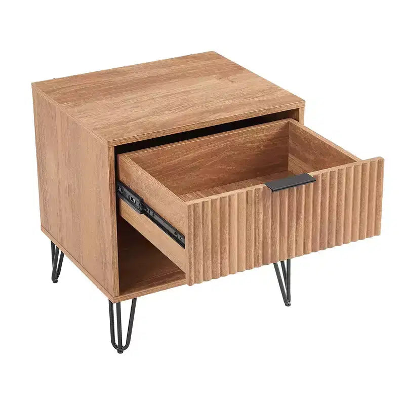 Manhattan Comfort Set of 2 Dumbo Nightstands with Drawer