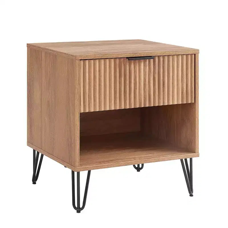 Manhattan Comfort Set of 2 Dumbo Nightstands with Drawer