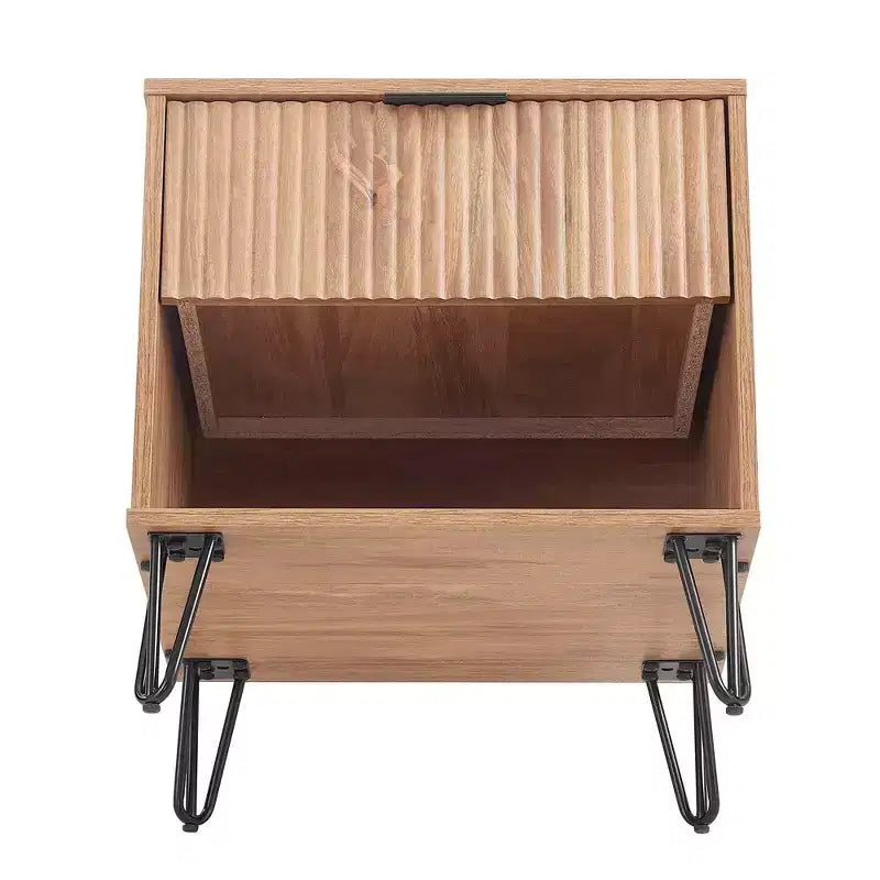 Manhattan Comfort Set of 2 Dumbo Nightstands with Drawer
