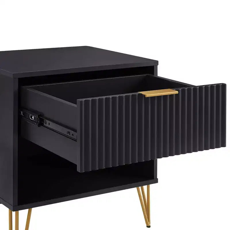 Manhattan Comfort Set of 2 Dumbo Nightstands with Drawer