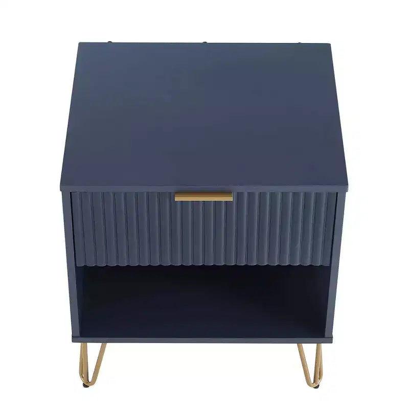 Manhattan Comfort Set of 2 Dumbo Nightstands with Drawer