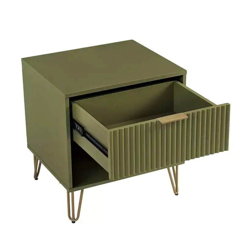 Manhattan Comfort Set of 2 Dumbo Nightstands with Drawer