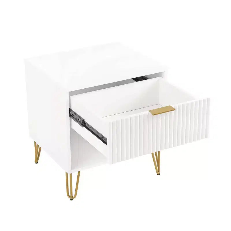 Manhattan Comfort Set of 2 Dumbo Nightstands with Drawer