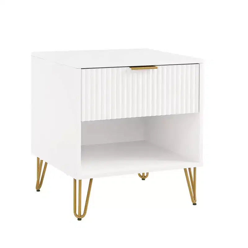 Manhattan Comfort Set of 2 Dumbo Nightstands with Drawer
