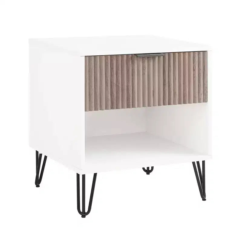 Manhattan Comfort Set of 2 Dumbo Nightstands with Drawer