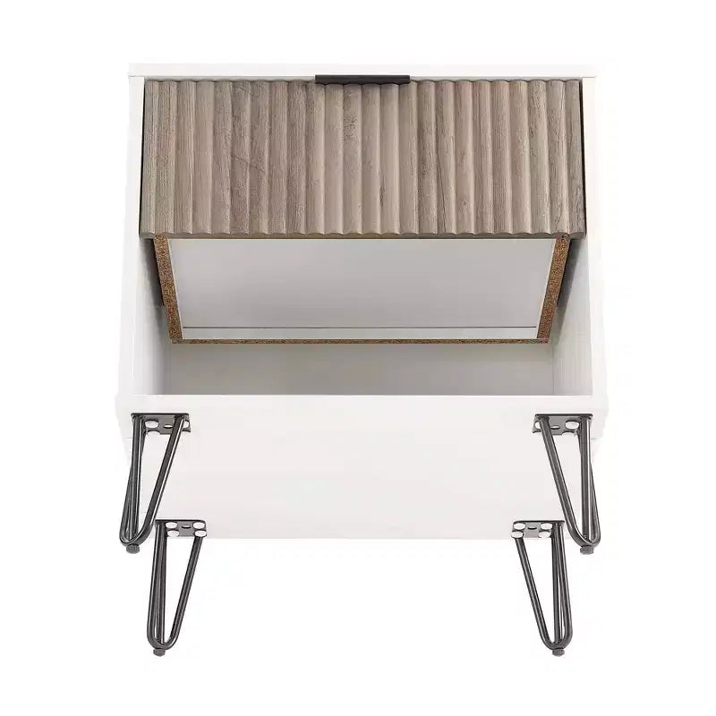 Manhattan Comfort Set of 2 Dumbo Nightstands with Drawer