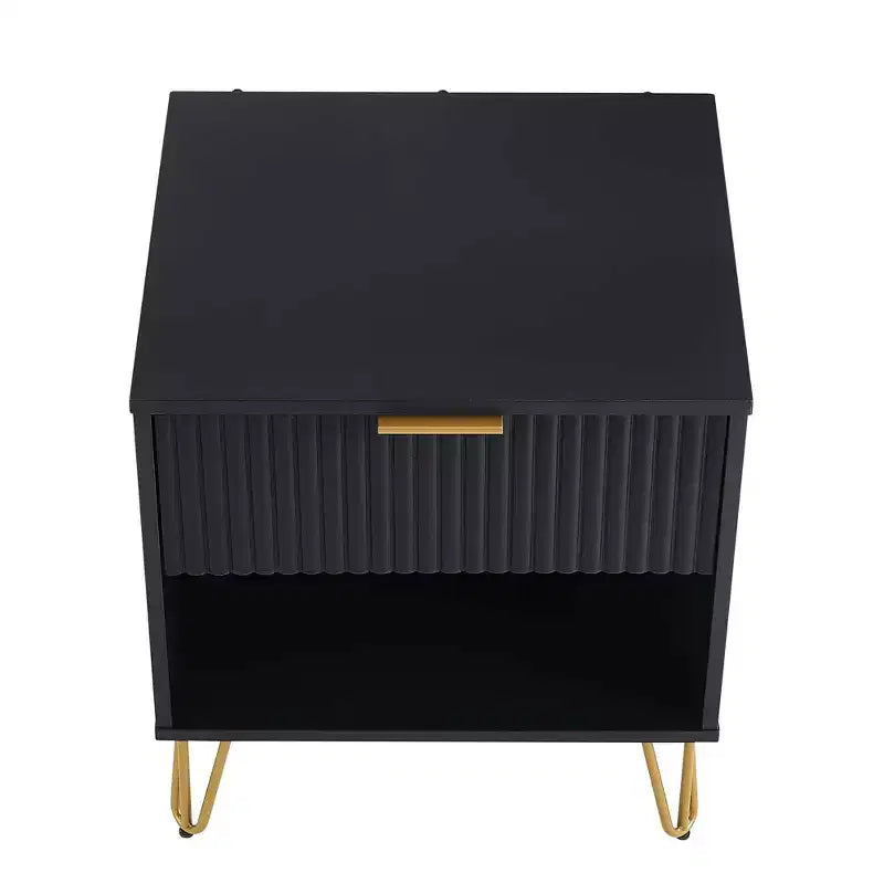 Manhattan Comfort Set of 2 Dumbo Nightstands with Drawer