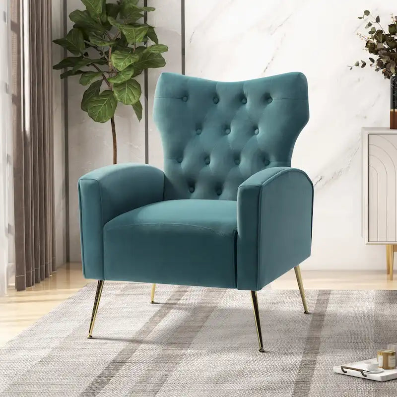 Sedia imbottita Abadiana Accent con base in metallo