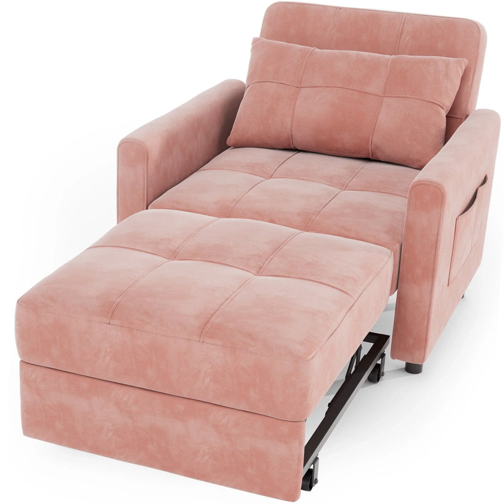 Divano letto trasformabile 3-in-1, Poltrona letto estraibile, Letto pieghevole convertibile per soggiorno