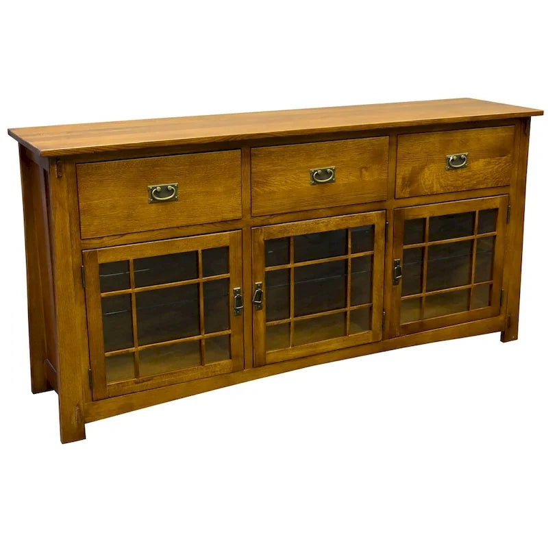 Credenza in rovere quarto di sega in stile Artigiano - 72