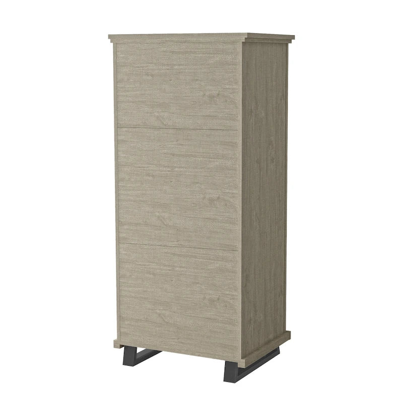 Set camera da letto 4 pezzi stile rustico - 2 comodini, 1 cassettone e 1 comò
