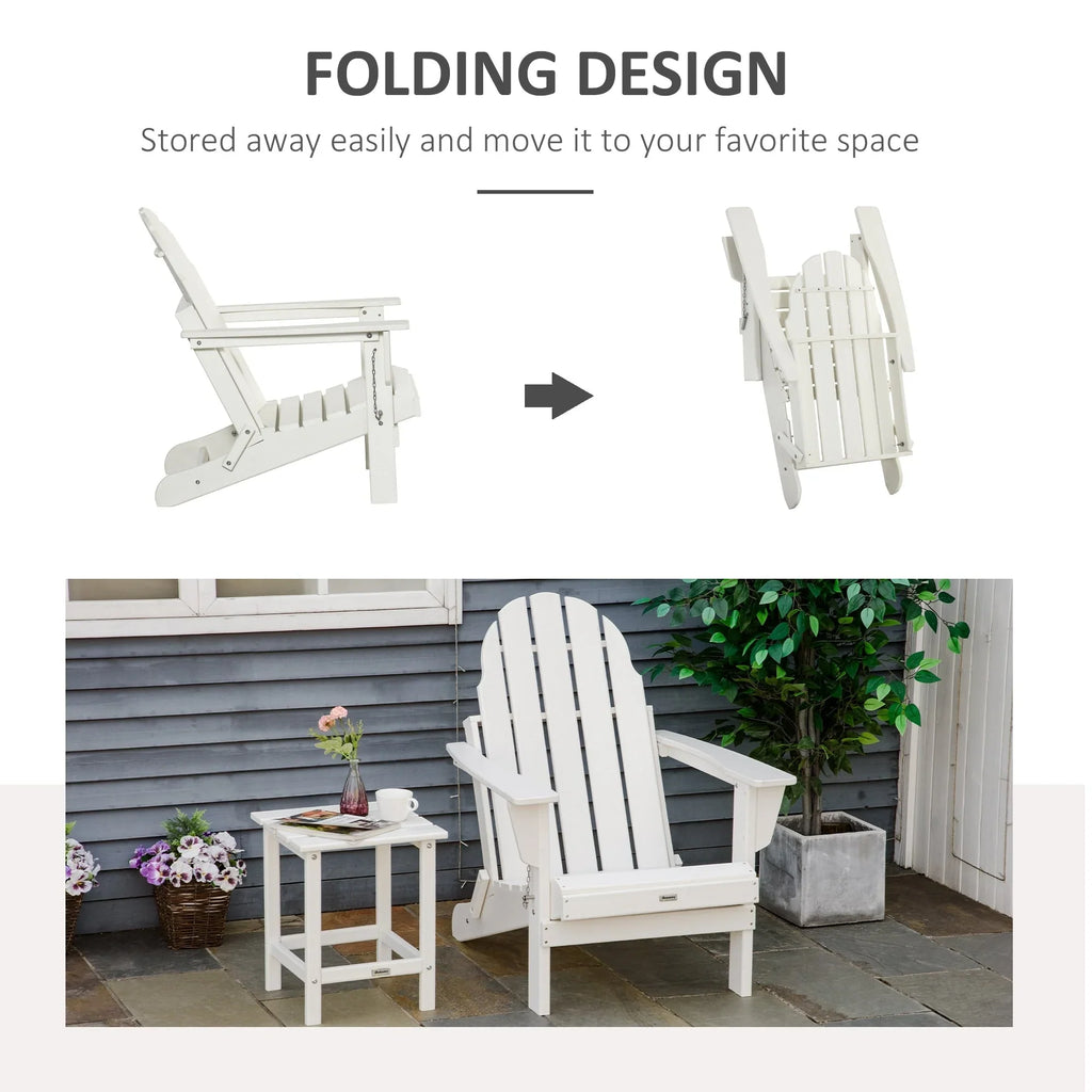 Sedia Adirondack pieghevole, sedie a sdraio in plastica HDPE per esterni per tutte le stagioni, per patio, terrazza e arredi da giardino