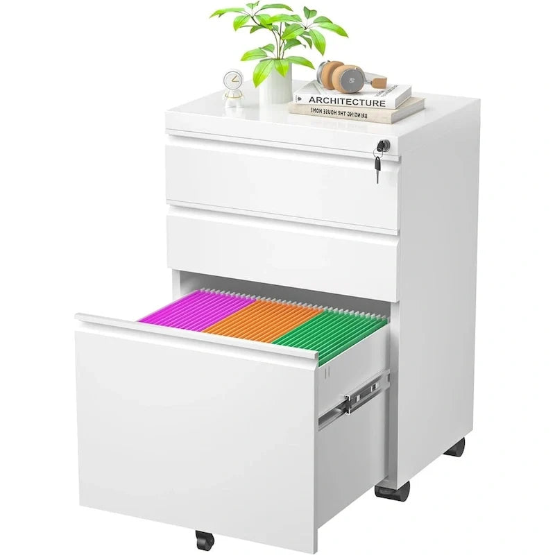 Classificatore verticale/mobile a 3 cassetti per ufficio domestico