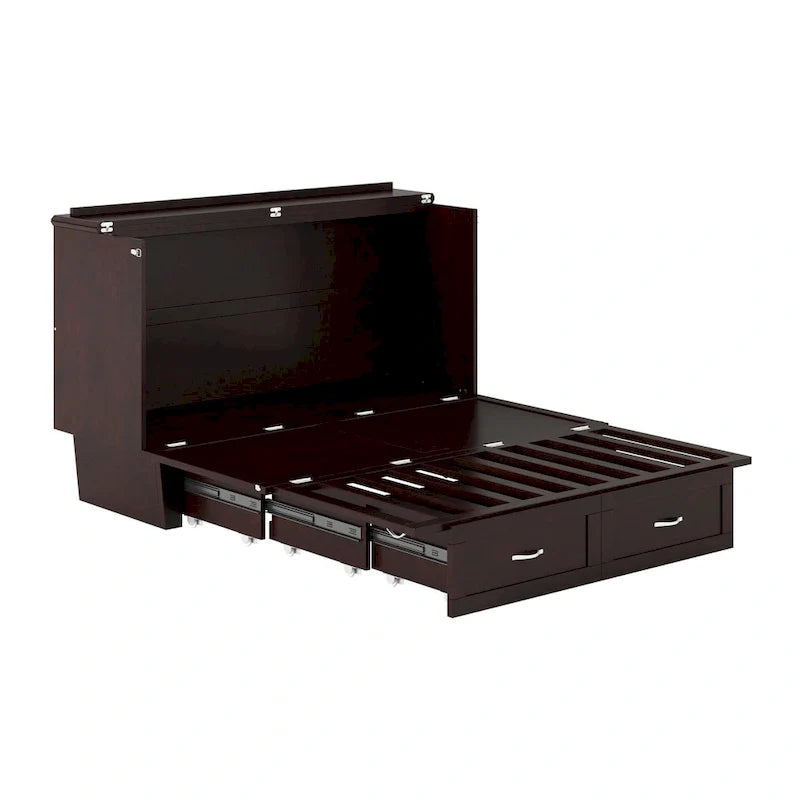 Cassettone letto a scomparsa Chelsea Queen con materasso