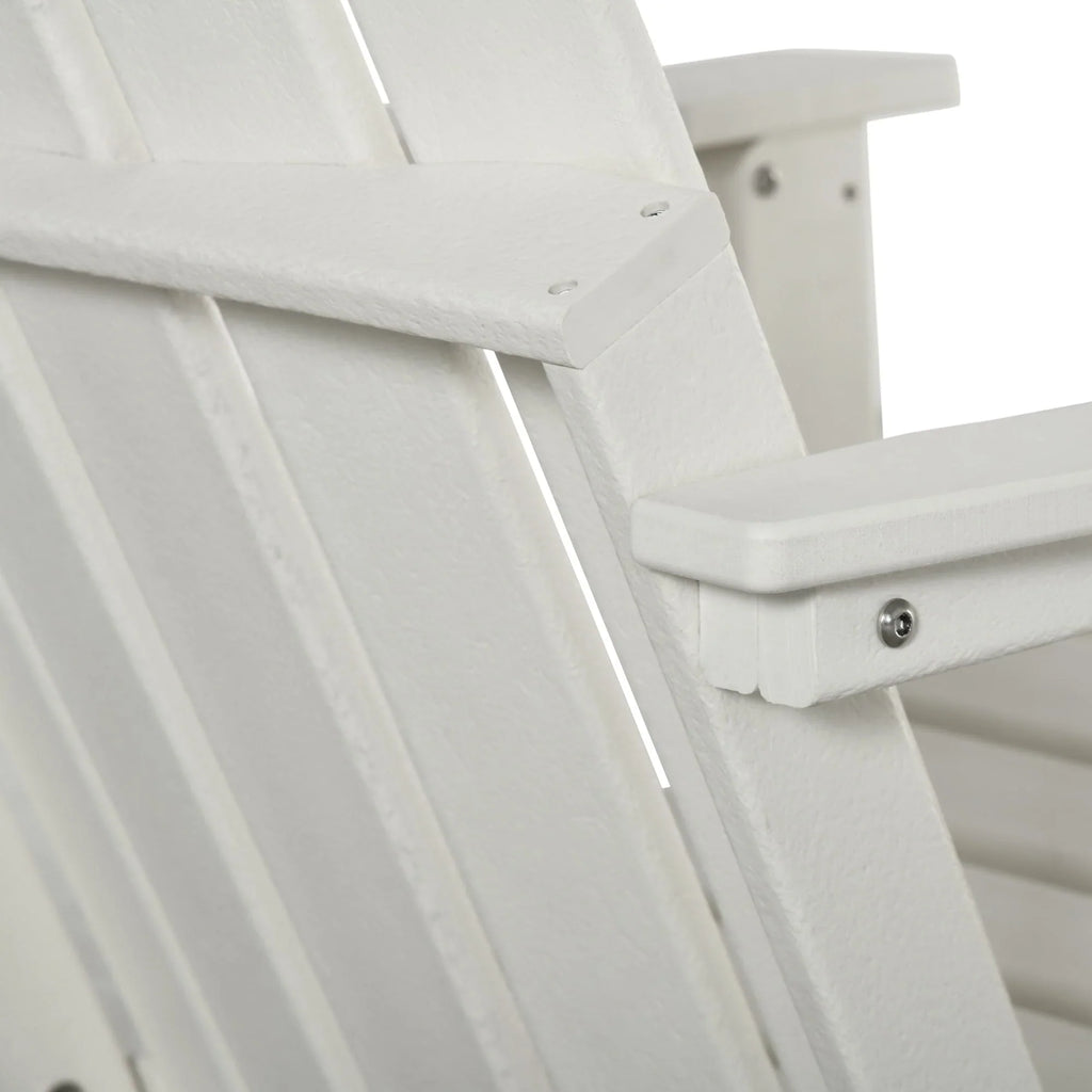 Sedia Adirondack pieghevole, sedie a sdraio in plastica HDPE per esterni per tutte le stagioni, per patio, terrazza e arredi da giardino