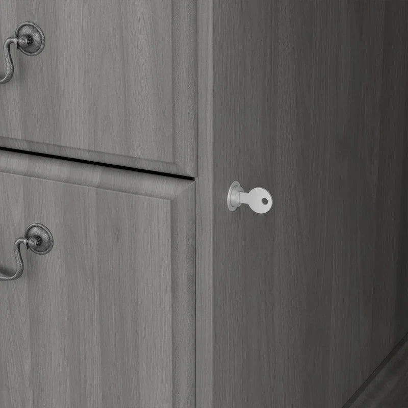 Scrivania Direzionale Bush Furniture Saratoga con Cassetti e Vani Contenitori