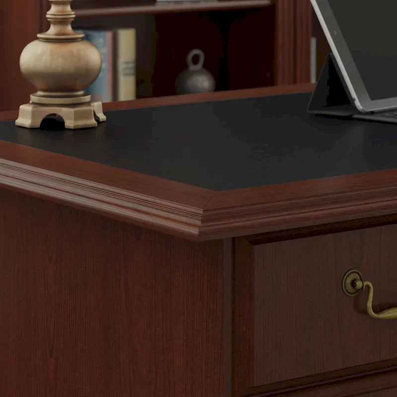 Scrivania Direzionale Bush Furniture Saratoga con Cassetti e Vani Contenitori