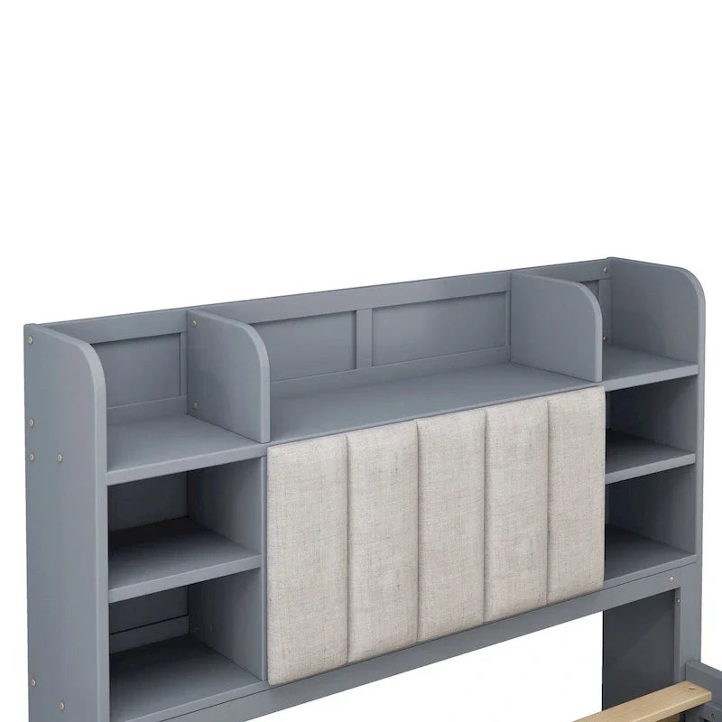 Struttura letto con 4 cassetti contenitore portatili sotto il letto